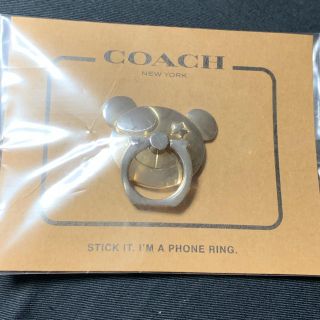 コーチ(COACH)のコーチ   スマホリング バンカーリング ゴールドくま(その他)