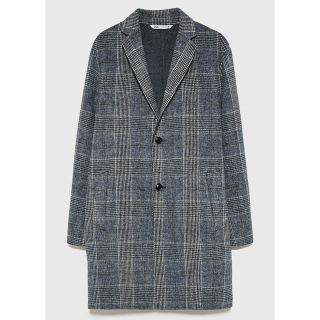 ザラ(ZARA)の2019AW 今季ダブルフェイス仕様チェック柄コート(チェスターコート)