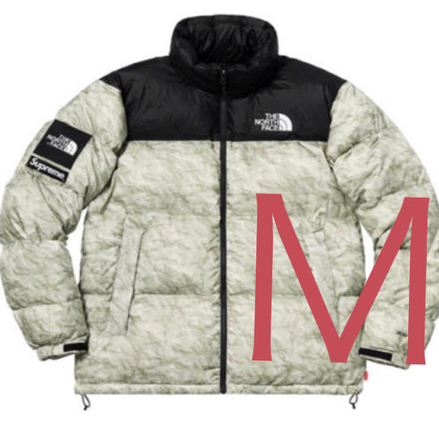 【M】Supreme TNF Paper Print Nuptse Jacket