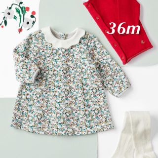 プチバトー(PETIT BATEAU)のtamaoi様ご専用　プチバトー  2019AW スウェットプリントワンピース(ワンピース)