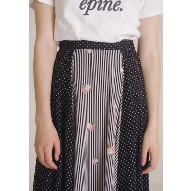 epine dot×stripスカート 2
