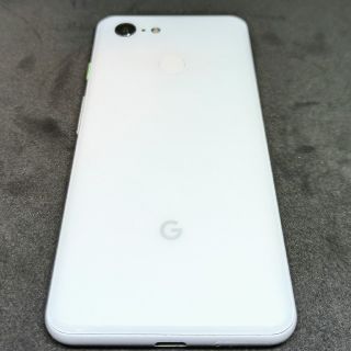 アンドロイド(ANDROID)の【中古】Google Pixel3 64GB SIMロック解除済 White(スマートフォン本体)