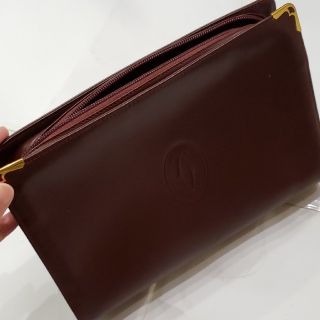 カルティエ(Cartier)のカルティエ  Cartier  セカンドバッグ ギャランティカードあり(クラッチバッグ)