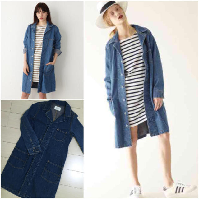 moussy(マウジー)のmoussy／ロングデニムジャケット レディースのジャケット/アウター(Gジャン/デニムジャケット)の商品写真