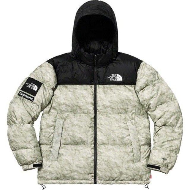 Supreme TNF Paper Print Nuptse Jacket Lのサムネイル