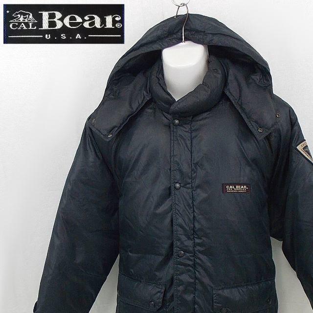 【CAL BEAR】 美品 ダウンジャケット ネイビー ダウン80% サイズMA