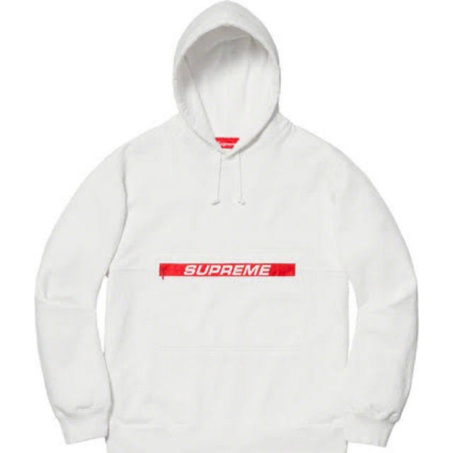 XL Supreme zip pouch hooded sweatshirt