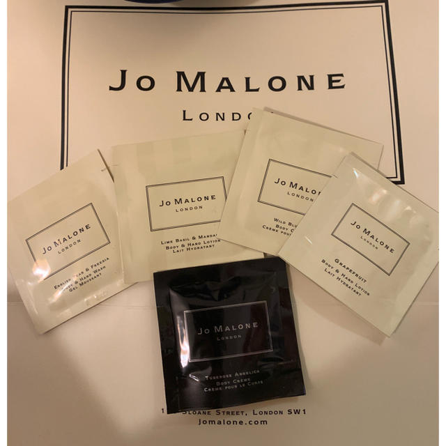 Jo Malone(ジョーマローン)のJ O MALONE  ボディークリーム、ボディーハンドウォッシュ5点セット♡ コスメ/美容のキット/セット(サンプル/トライアルキット)の商品写真