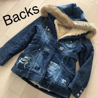 バックス(BACKS)のBacks バックス　Freesize デニム　ジャケット　ボア(Gジャン/デニムジャケット)