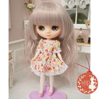 ミディブライス ウィッグ 姫バングソバージュ RS 7.5インチ Blythe(人形)