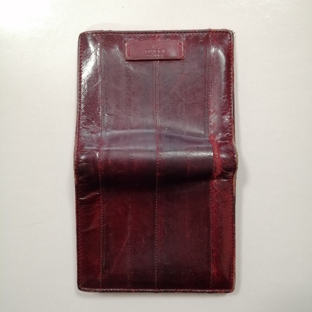 Gucci(グッチ)の専用【GUCCI/グッチ】二つ折り財布　ボルドー　イタリア購入　ウォレット レディースのファッション小物(財布)の商品写真