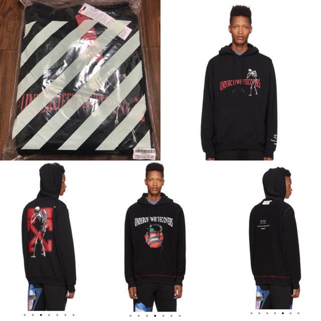 OFF-WHITE(オフホワイト)のXXL 定価78100円　オフホワイト　アンダーカバー　パーカー　フーディー メンズのトップス(パーカー)の商品写真