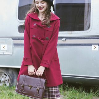 フィント リボン ダッフルコートレディースの通販 点 .tの