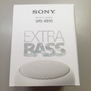 ソニー(SONY)の新品未開封 SONY SRS-XB10(W)(ポータブルプレーヤー)