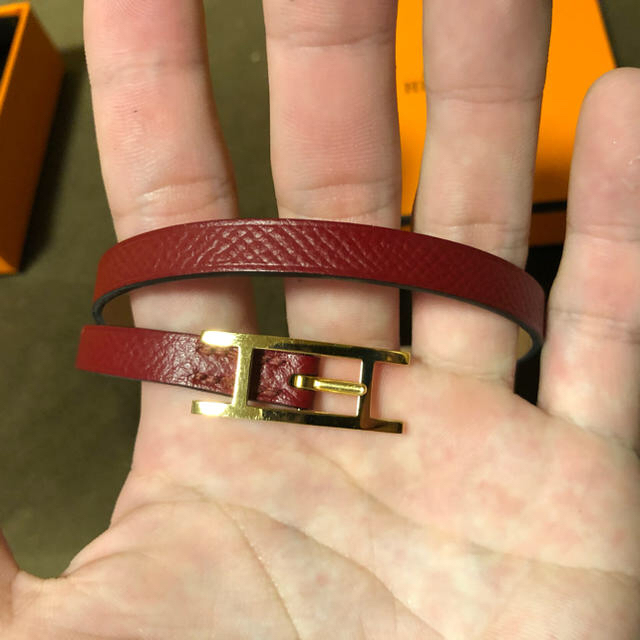 【美品】HERMES ブレスレッド アピ3 限定色