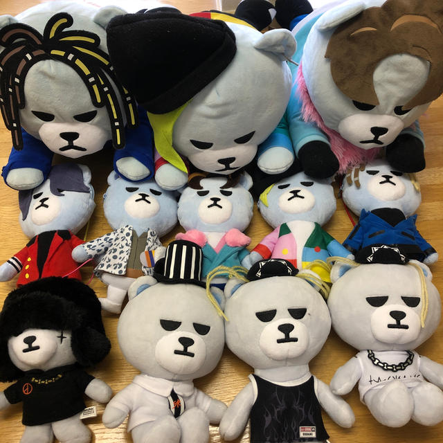 KRUNK × BIGBANG おすわりBIGBANG ぬいぐるみ コンプset