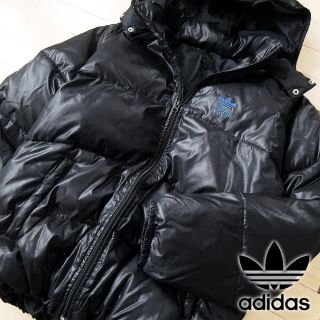 アディダス(adidas)の超美品 Mサイズ アディダス 90's 中綿ジャケット ブラック(ブルゾン)