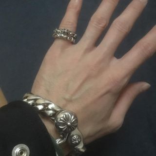 CHROME HEARTS クロムハーツSCROLL BAND14号-connectedremag.com