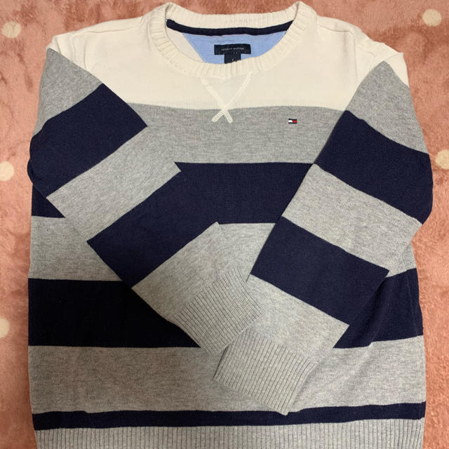 TOMMY HILFIGER(トミーヒルフィガー)のトミーフィルフィガーボーダーニット　140 キッズ/ベビー/マタニティのキッズ服男の子用(90cm~)(ニット)の商品写真