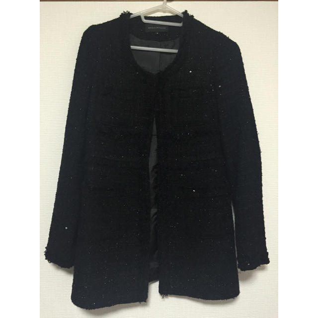 MERCURYDUO(マーキュリーデュオ)の最終値下げ ツイードコート レディースのジャケット/アウター(ロングコート)の商品写真