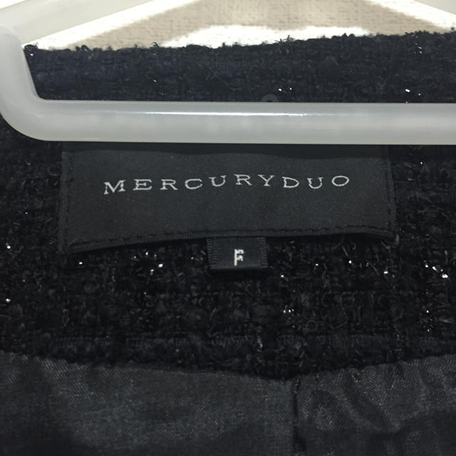 MERCURYDUO(マーキュリーデュオ)の最終値下げ ツイードコート レディースのジャケット/アウター(ロングコート)の商品写真