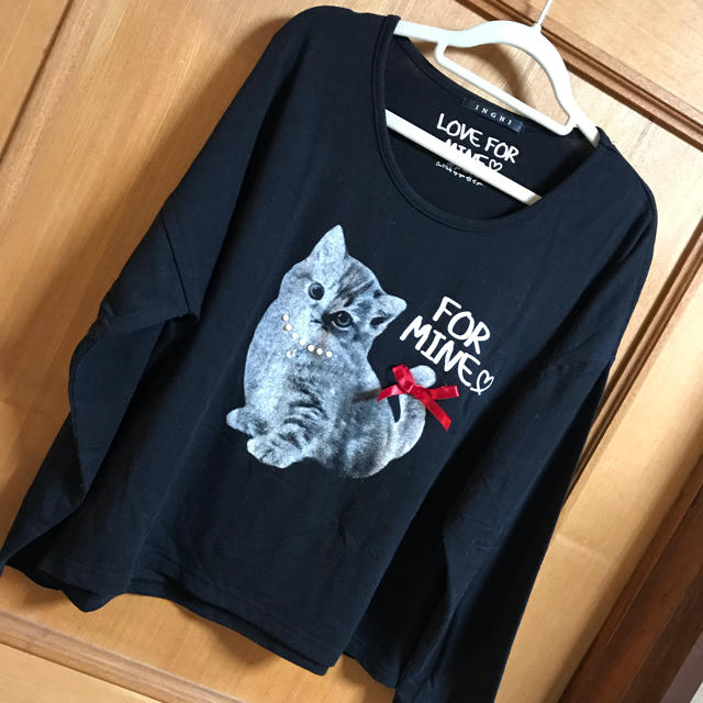 INGNI(イング)のINGNI☆ネコちゃん長Ｔ レディースのトップス(Tシャツ(長袖/七分))の商品写真