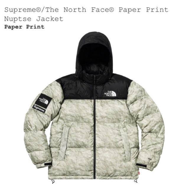 【M】Supreme The North Face Nuptse 紙ヌプシ