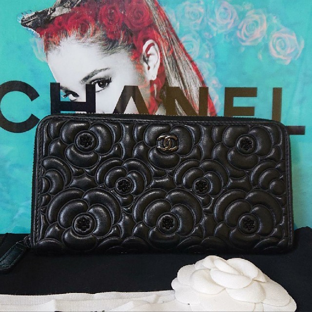 CHANEL - 【専用】✨極美品✨カメリア ラウンド 長財布の通販 by CHANEL - 【専用】✨極美品✨カメリア ラウンド 長財布の通販 by