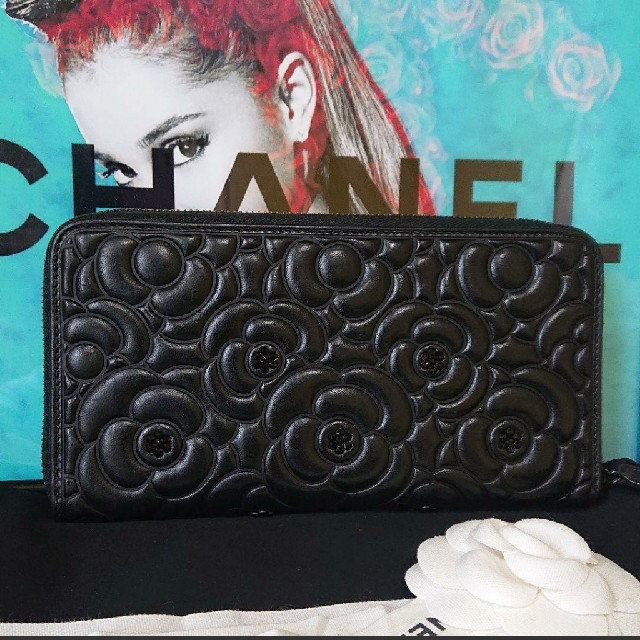 CHANEL - 【専用】✨極美品✨カメリア ラウンド 長財布の通販 by CHANEL - 【専用】✨極美品✨カメリア ラウンド 長財布の通販 by