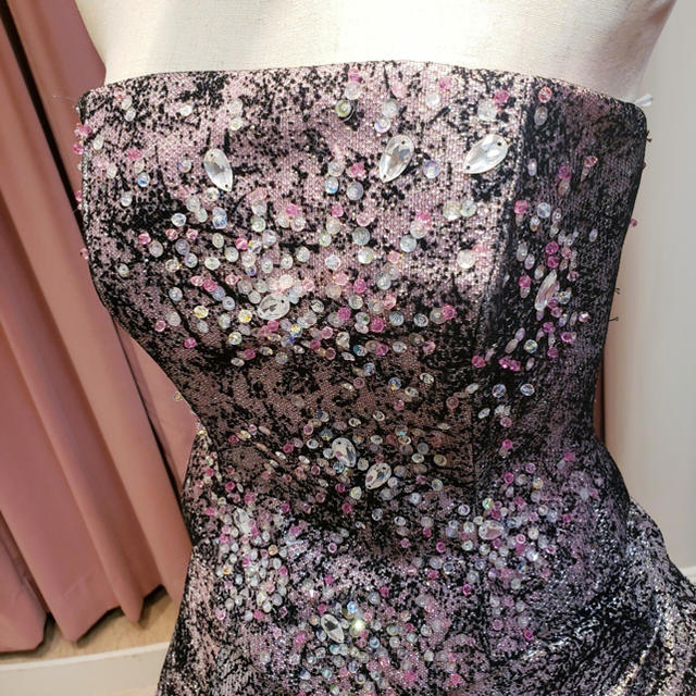今日明日限定価格‼︎黒ピンク★カクテルドレス¥9,999→¥8,000 レディースのフォーマル/ドレス(ウェディングドレス)の商品写真