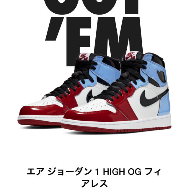 靴/シューズNIKE AIR JORDAN 1 HIGH OG fearless