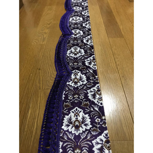 金華山 新格子 紫パープル フロントフリルカーテン デコトラ 金華山 新格子 紫パープル フロントフリルカーテン デコトラ