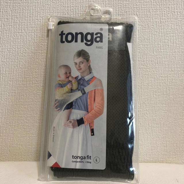 tonga(トンガ)のtonga PARIS #未使用品 Lサイズ カーキ キッズ/ベビー/マタニティの外出/移動用品(抱っこひも/おんぶひも)の商品写真