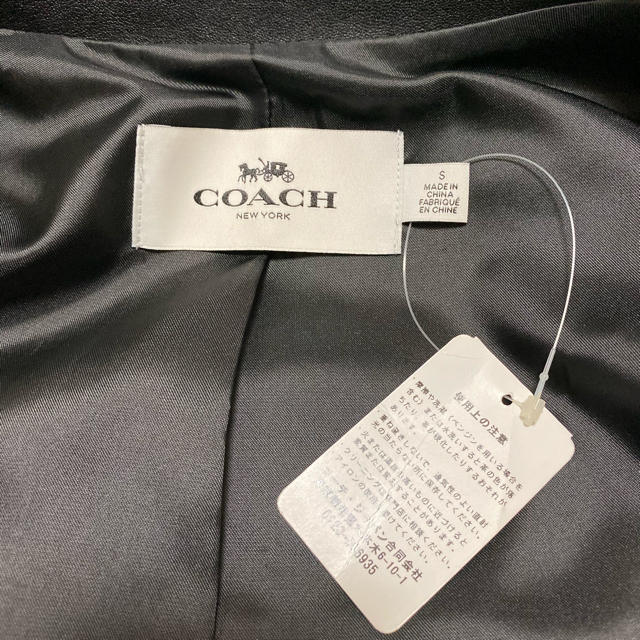 COACH(コーチ)のcoach　ラム革 シングルライダースジャケット メンズのジャケット/アウター(ライダースジャケット)の商品写真