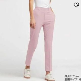 ユニクロ(UNIQLO)のユニクロ 大人気イージーアンクルパンツ ピンク(クロップドパンツ)