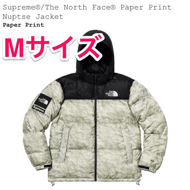 Supreme - 【M】Supreme North Face Paper Print Nuptse