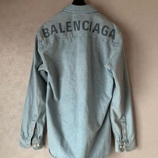 【BALENCIAGA】バレンシアガ/デニムシャツ /淡ブルー系/39/極美品