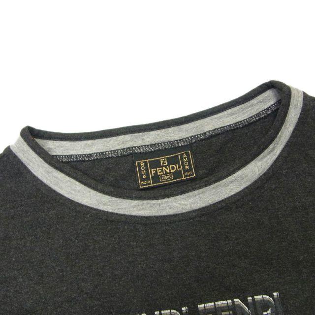 FENDI(フェンディ)のフェンディ #46 L ロゴ 秋冬 ストレッチ 長袖 Tシャツ ロンT レディースのトップス(Tシャツ(長袖/七分))の商品写真
