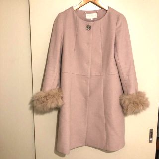 プロポーションボディドレッシング(PROPORTION BODY DRESSING)のプロポーションボディドレッシング　ノーカラーコート　ファー付き　(ロングコート)