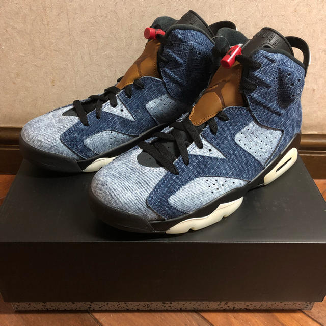 靴/シューズAIR JORDAN 6 WASHED DENIM 27cm