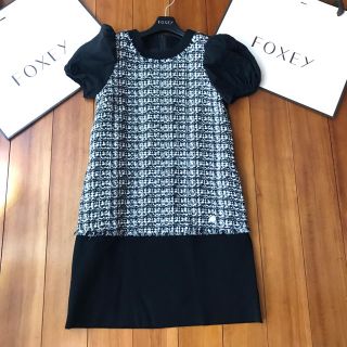 フォクシー(FOXEY)の♡♡極美品♡♡フォクシー　ツィードワンピース(ひざ丈ワンピース)