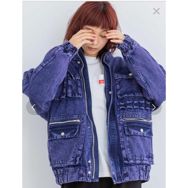 X-girl - x-girl boaデニムジャケットブルゾンmoussysly milkfedの通販