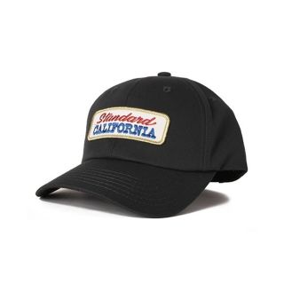 スタンダードカリフォルニア(STANDARD CALIFORNIA)の新品スタンダードカリフォルニア/ロゴパッチツイルキャップtwill cap黒(キャップ)