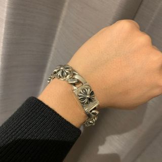 クロムハーツ(Chrome Hearts)の【確認用】【正規品】クロムハーツ　クロスリンクブレスレット (ブレスレット)