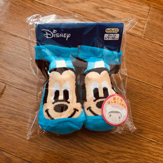 ディズニー(Disney)の【新品】ミッキーマウス ベビーソックス 7〜10cm(靴下/タイツ)