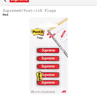 シュプリーム(Supreme)の付箋 ふせん Supreme Post-it Flags ポストイット (ノート/メモ帳/ふせん)