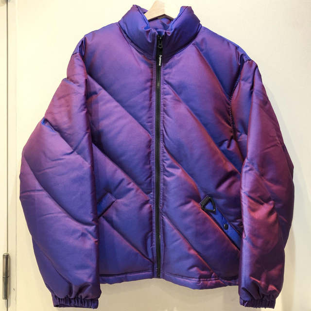 Supreme®Iridescent Puffy Jacket 紫L