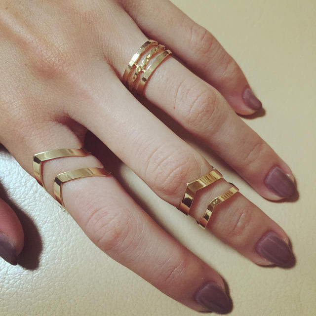 ZARA(ザラ)のGold Ring 3点 ラスト1点 レディースのアクセサリー(リング(指輪))の商品写真