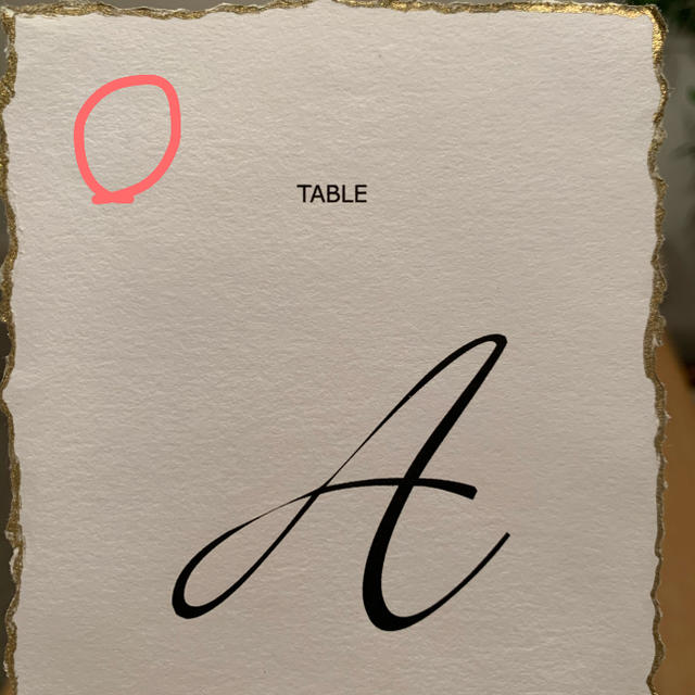 テーブルナンバー（紙のみ） ハンドメイドのウェディング(その他)の商品写真