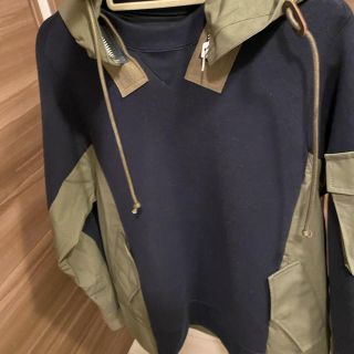 サカイ(sacai)のsacai 20ss スポンジ　スウェット　フーディー　2(スウェット)